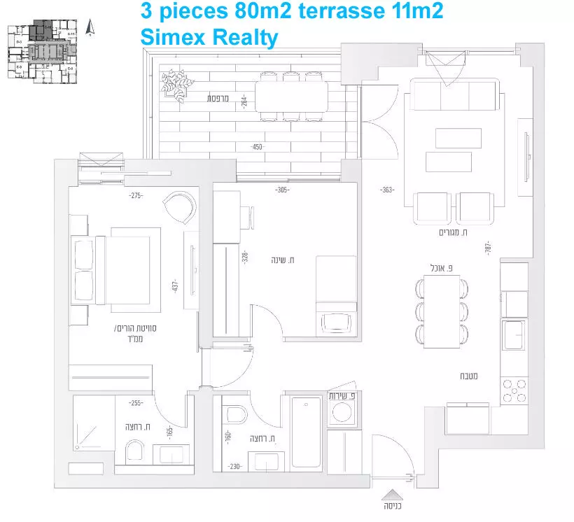 Nouveau projet Katamonim Jérusalem du 2 au 5 pièces, penthouses et rez-de-jardin
